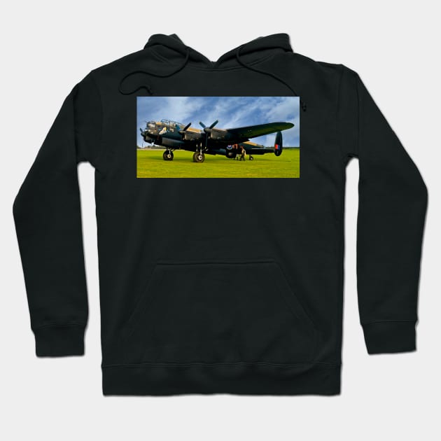 Avro Lancaster Bomber RAF WW2 Aircraft Hoodie by MartynUK